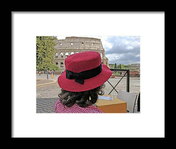 Rome Framed Print featuring the photograph Rome Colosseum by Yvonne Jasinski
