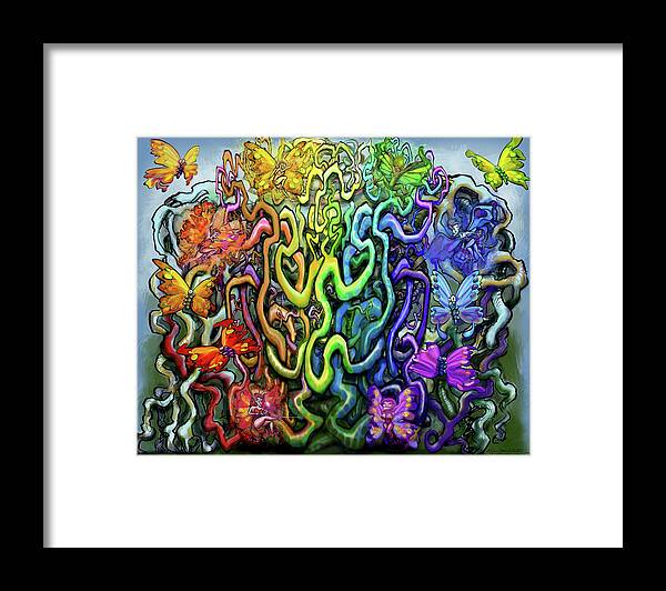 Magic Framed Print featuring the digital art Rooted in Magic by Kevin Middleton