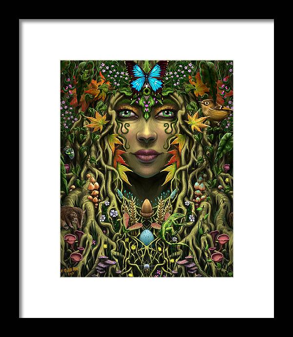 Ecology Framed Print featuring the painting Rooted Together by Cristina McAllister