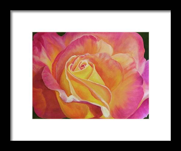 Rose Framed Print featuring the painting Rose by Tammy Pool