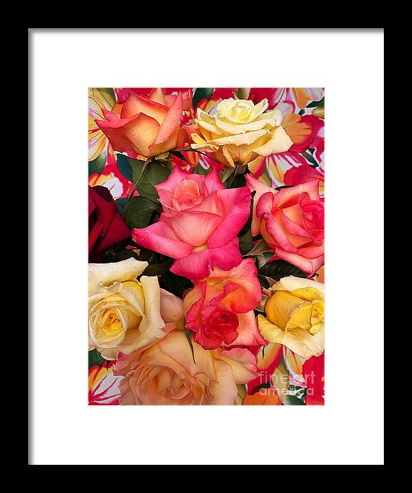 Flower Framed Print featuring the photograph Roses, Roses by Jeanette French