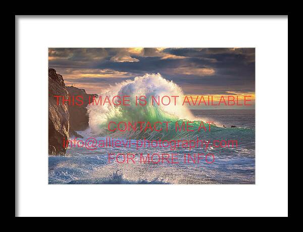 Rough Sea Framed Print featuring the photograph Rough sea 11 by Giovanni Allievi
