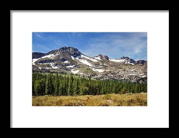 Sierra Nevada Framed Print featuring the photograph Round Top Mountain by Gary Geddes