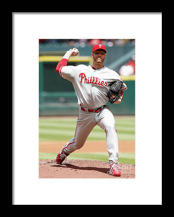 Minute Maid Park Framed Print featuring the photograph Roy Halladay by Bob Levey
