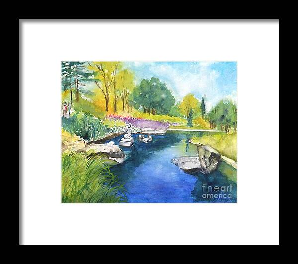 Garden Framed Print featuring the painting Royal Botanical Garden, Hamilton by Betty M M Wong