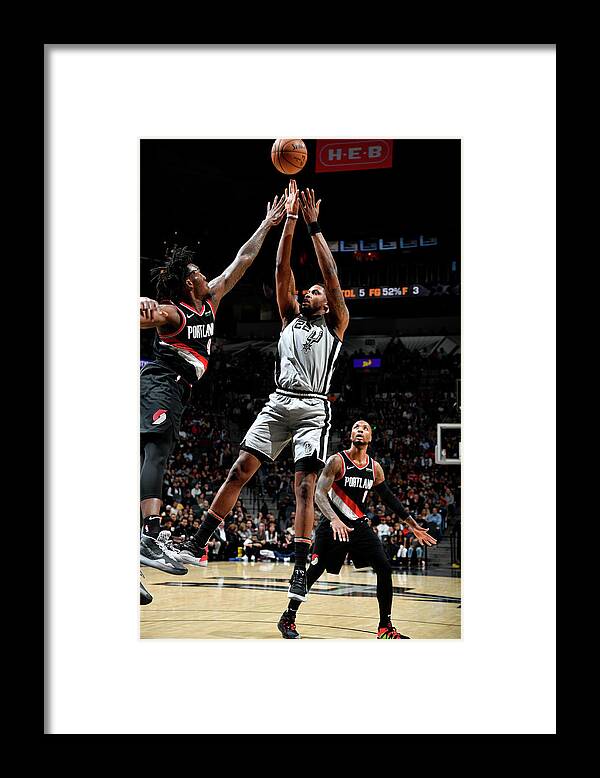 Nba Pro Basketball Framed Print featuring the photograph Rudy Gay by Logan Riely