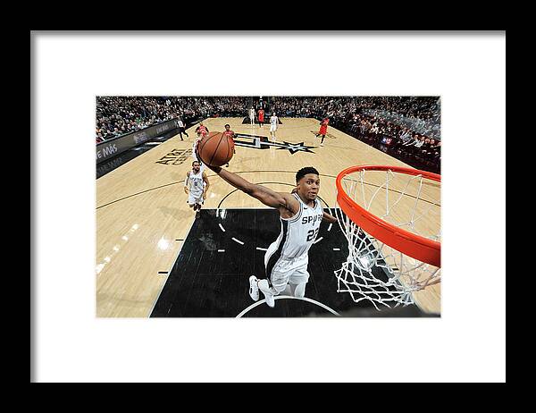Nba Pro Basketball Framed Print featuring the photograph Rudy Gay by Mark Sobhani