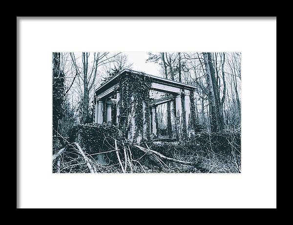 Abandoned Framed Print featuring the photograph Ruins of King Zog's Estate, Long Island by Eugene Nikiforov