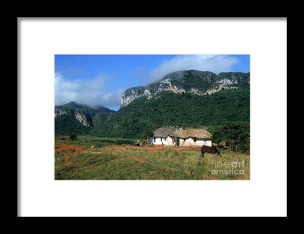 Cuba Framed Print featuring the photograph Rural Scene Vinales Cuba by James Brunker