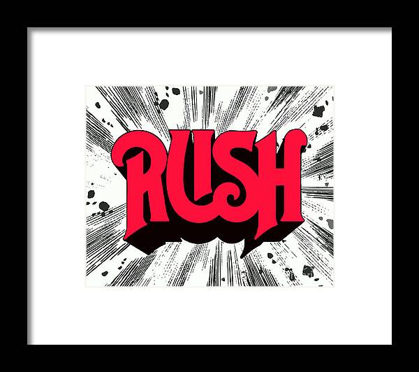 Rush Framed Print featuring the photograph Rush First Album Cover by Action