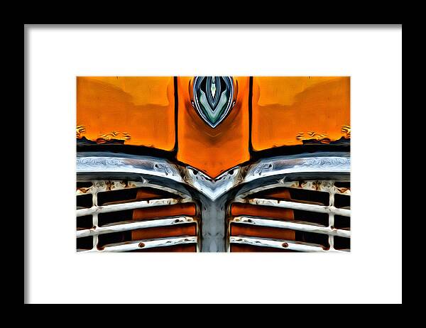 Alicegipsonphotographs Framed Print featuring the photograph Rusted Orange Grille by Alice Gipson