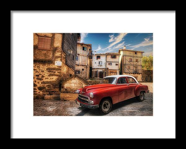 In The Square Framed Print featuring the photograph Rustic City Fathers by Micah Offman