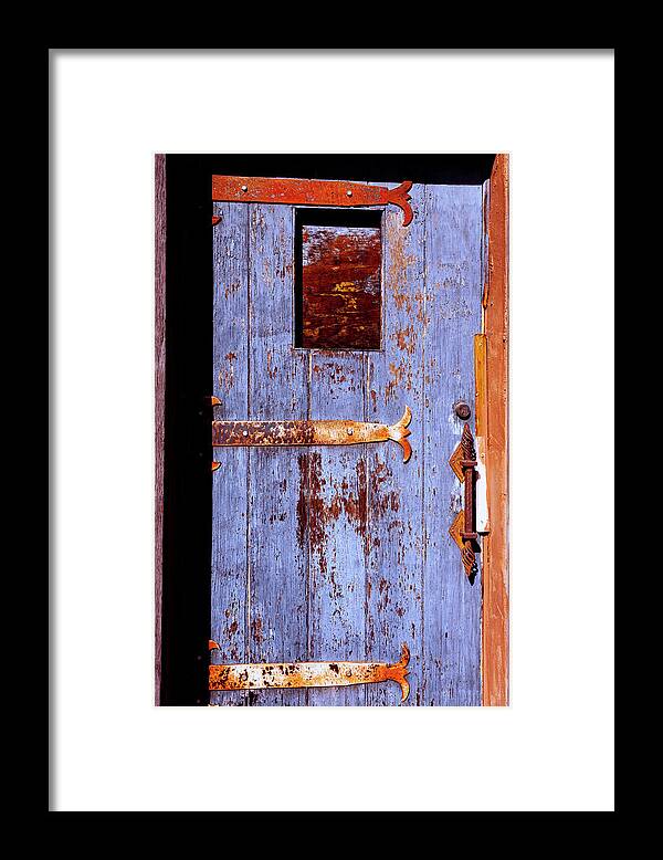 Architecture Framed Print featuring the photograph Rustic Doors Windows Palm Springs 0395-100 by Amyn Nasser