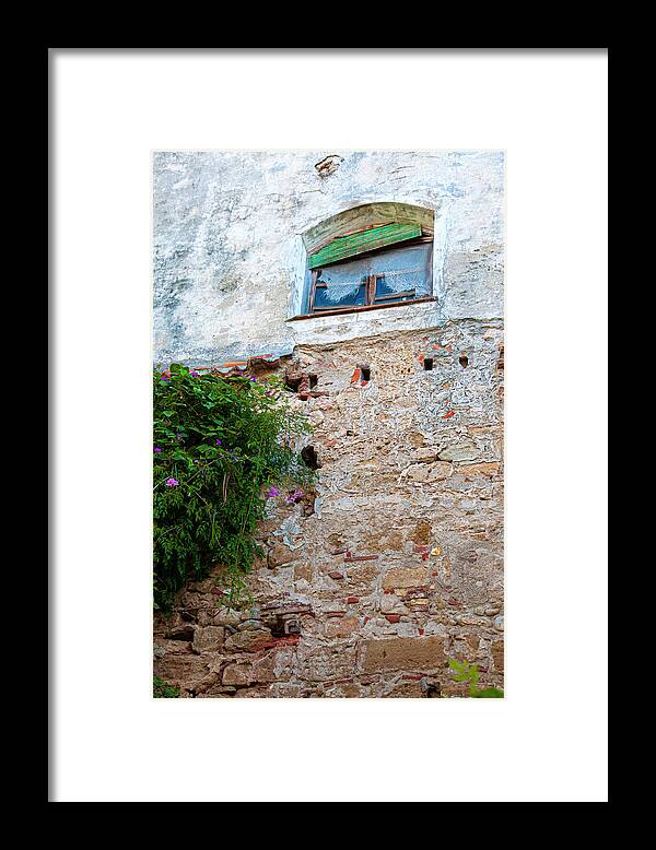 Window Framed Print featuring the photograph Rustic Windowscape by Denise Strahm