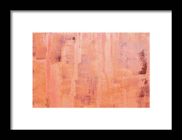 Paint Framed Print featuring the photograph Rusty painted metal surface by Viktor Wallon-Hars