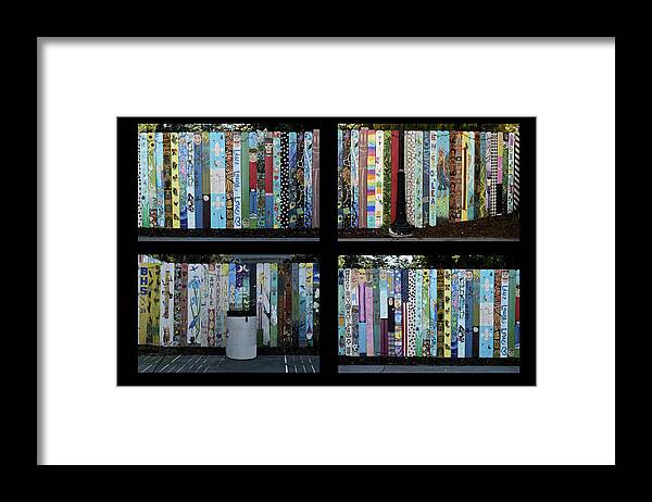 Fence Framed Print featuring the photograph Ruth's Roots Fence Collage by Kathy K McClellan