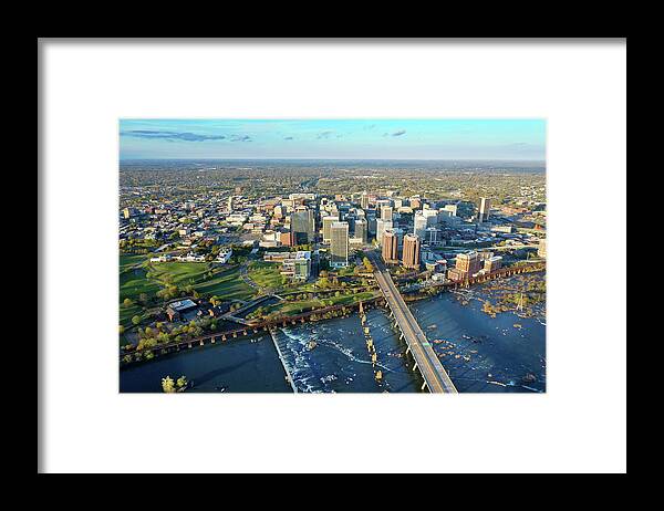 Richmond Framed Print featuring the photograph Rva 003 by Richmond Aerials