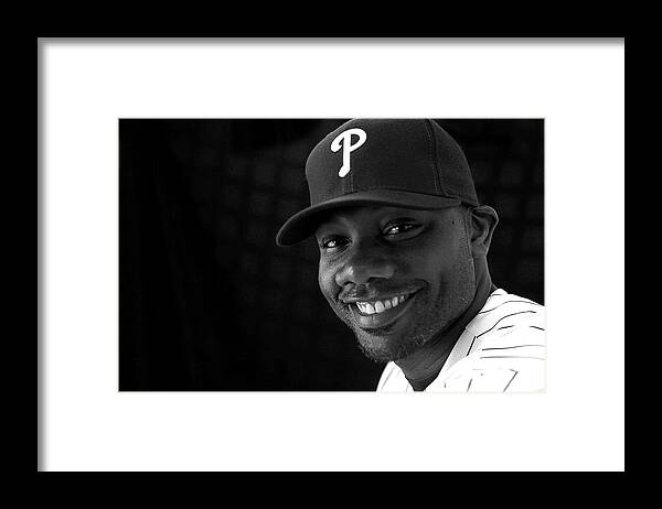 Media Day Framed Print featuring the photograph Ryan Howard by Mike Ehrmann