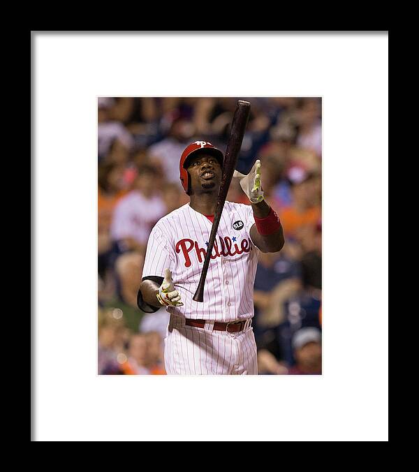 People Framed Print featuring the photograph Ryan Howard by Mitchell Leff