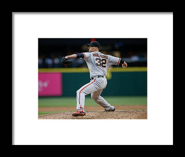 People Framed Print featuring the photograph Ryan Vogelsong by Otto Greule Jr