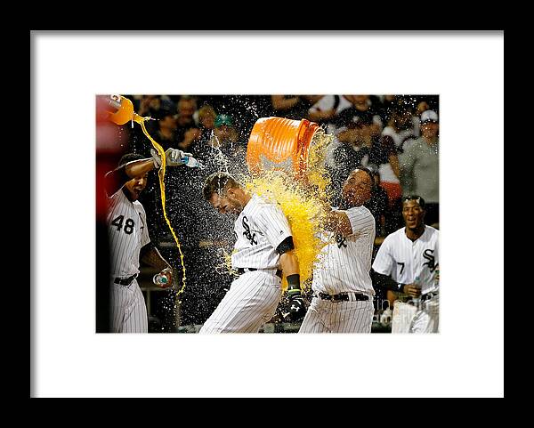 Three Quarter Length Framed Print featuring the photograph Rymer Liriano by Jon Durr