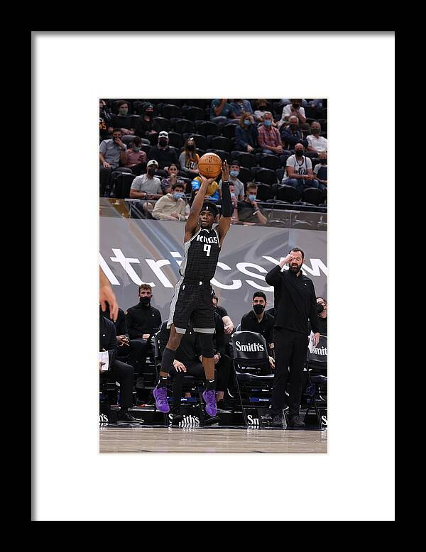 Terence Davis Framed Print featuring the photograph Sacramento Kings v Utah Jazz by Melissa Majchrzak