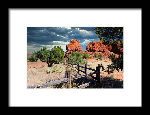 Jemez Framed Print featuring the photograph Sacred Butte by Segura Shaw Photography