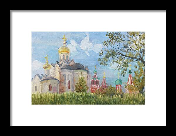 Russian Artists New Wave Framed Print featuring the painting Sacred Spirit of Russia by Alina Malykhina