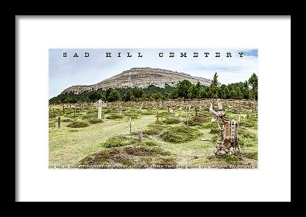 Sad Hill Cemetery Framed Print featuring the photograph Sad Hill Cemetery Panorama by Weston Westmoreland