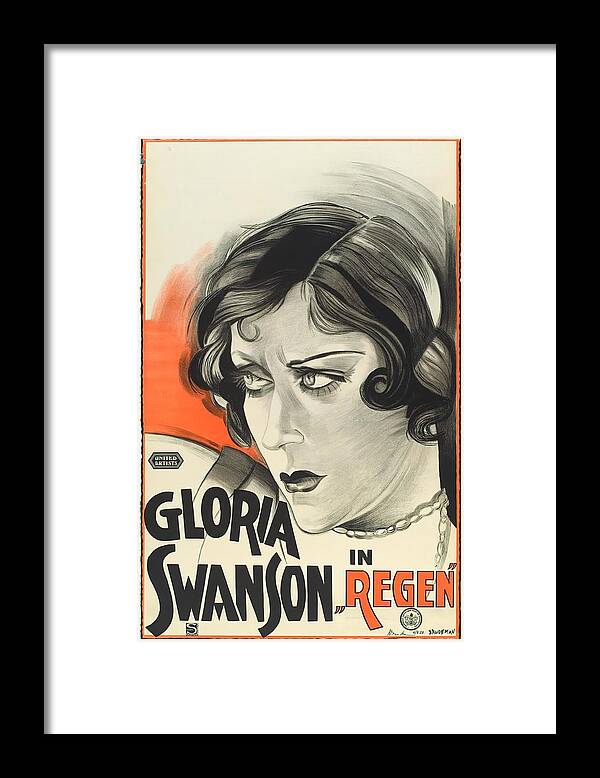Synopsis Framed Print featuring the mixed media ''Sadie Thomson'', 1928 - art by Dolly Rudeman by Movie World Posters