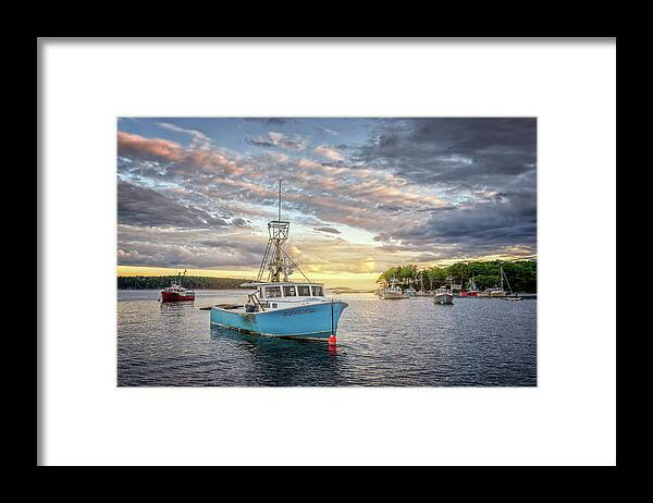 Maine Framed Print featuring the photograph Safe Haven by Rick Berk
