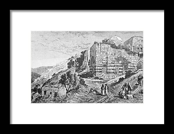 Safed Framed Print featuring the photograph Safed in 1888 by Munir Alawi