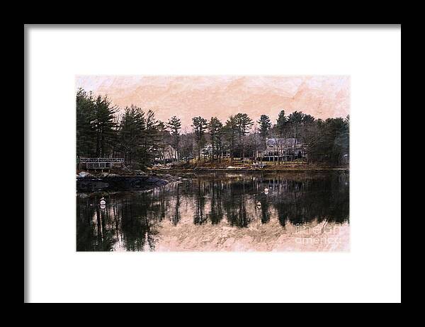  New Castle Framed Print featuring the photograph Sagamore Creek by Marcia Lee Jones