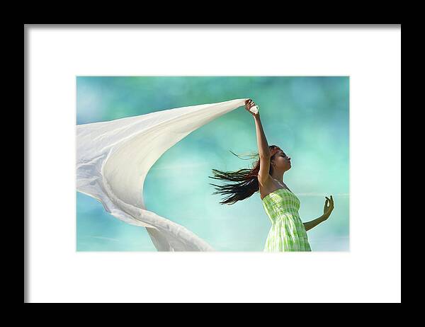 Whimsical Framed Print featuring the photograph Sailing A Favorable Wind by Laura Fasulo