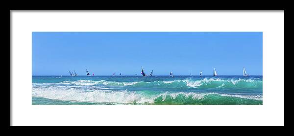 Australia Framed Print featuring the photograph Sailing On The Pacific by Az Jackson