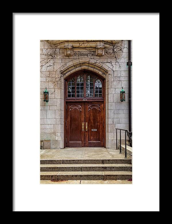 Saint Anthony Hall Framed Print featuring the photograph Saint Anthony Hall Yale by Susan Candelario