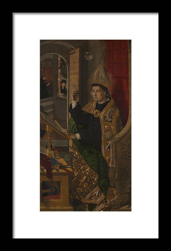 15h Century Painters Framed Print featuring the painting Saint Augustine by Bartolome Bermejo