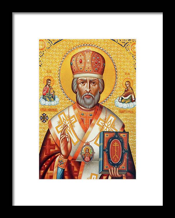 Saint Framed Print featuring the photograph Saint Nicolas by Munir Alawi