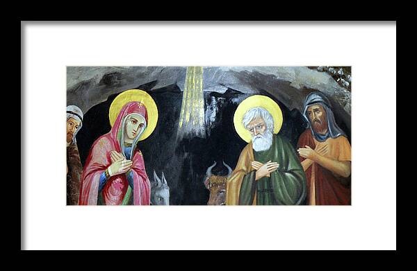 Saint Framed Print featuring the photograph Saint Nicolas Nativity Grotto by Munir Alawi