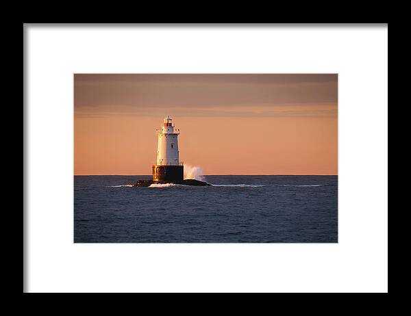 Andrew Pacheco Framed Print featuring the photograph Sakonnet Point Lighthouse by Andrew Pacheco