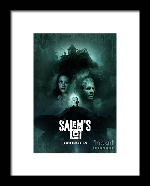 Movie Poster Framed Print featuring the digital art Salem's Lot by Bo Kev