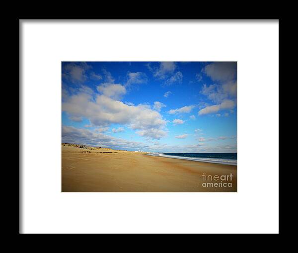 Salisbury Beach Framed Print featuring the photograph Salisbury Beach in December by Eunice Miller