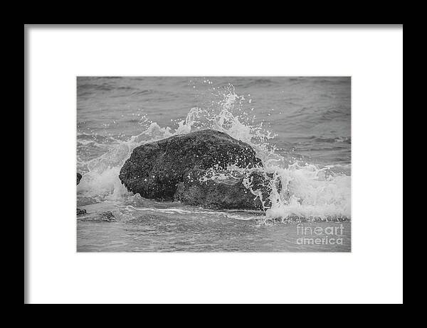 4779 Framed Print featuring the photograph Salt water on the rocks by FineArtRoyal Joshua Mimbs