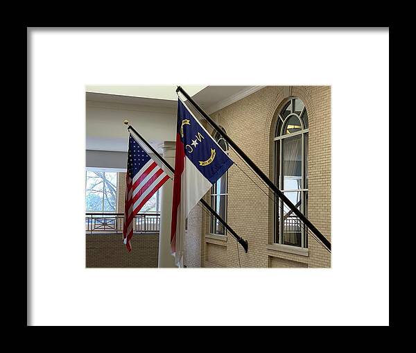 Flag Framed Print featuring the photograph Salute by Lee Darnell