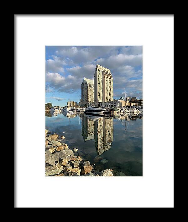 San Diego Framed Print featuring the photograph San Diego Marina - San Diego, California by Denise Strahm
