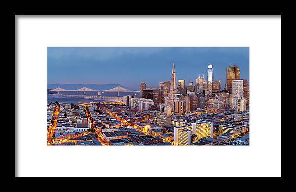 Gary Johnson Framed Print featuring the photograph San Francisco Skyline 2 by Gary Johnson