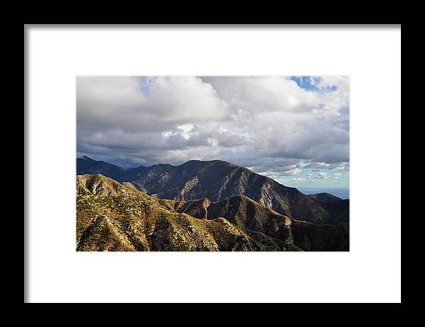 Angeles National Forest Framed Print featuring the photograph San Gabriel Mountains National Monument Vista by Kyle Hanson