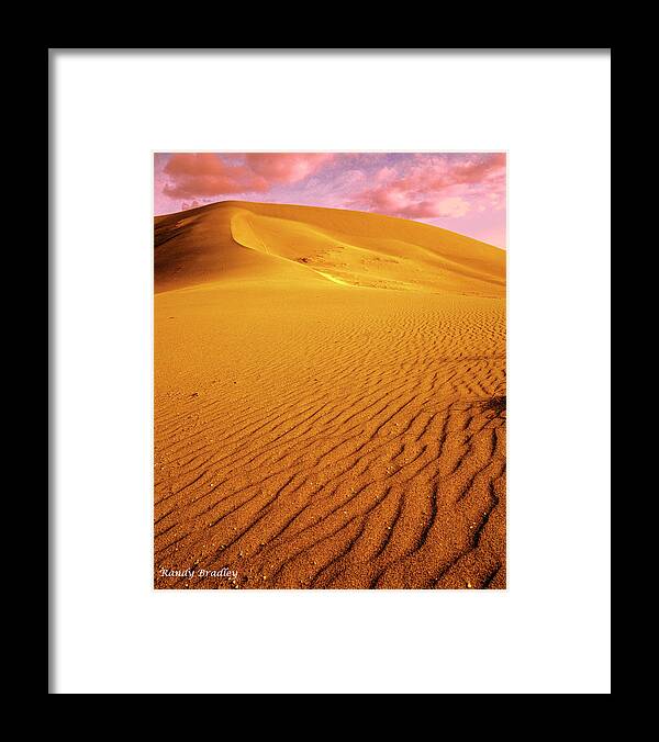 Usa Framed Print featuring the photograph Sand Dune at Sunset by Randy Bradley