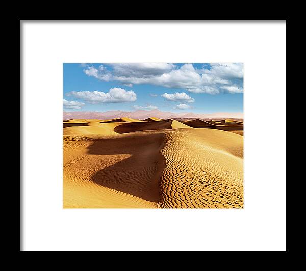Sand Dunes Framed Print featuring the photograph Sand Dunes by GLENN Mohs