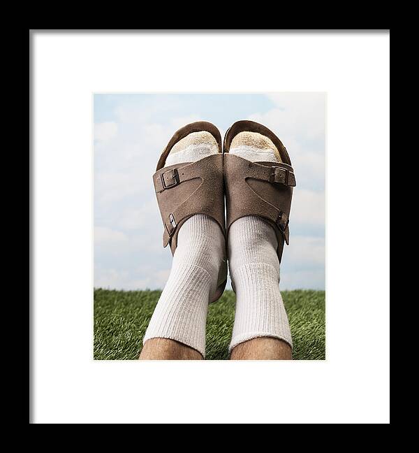 Grass Framed Print featuring the photograph Sandals by Bill Oxford